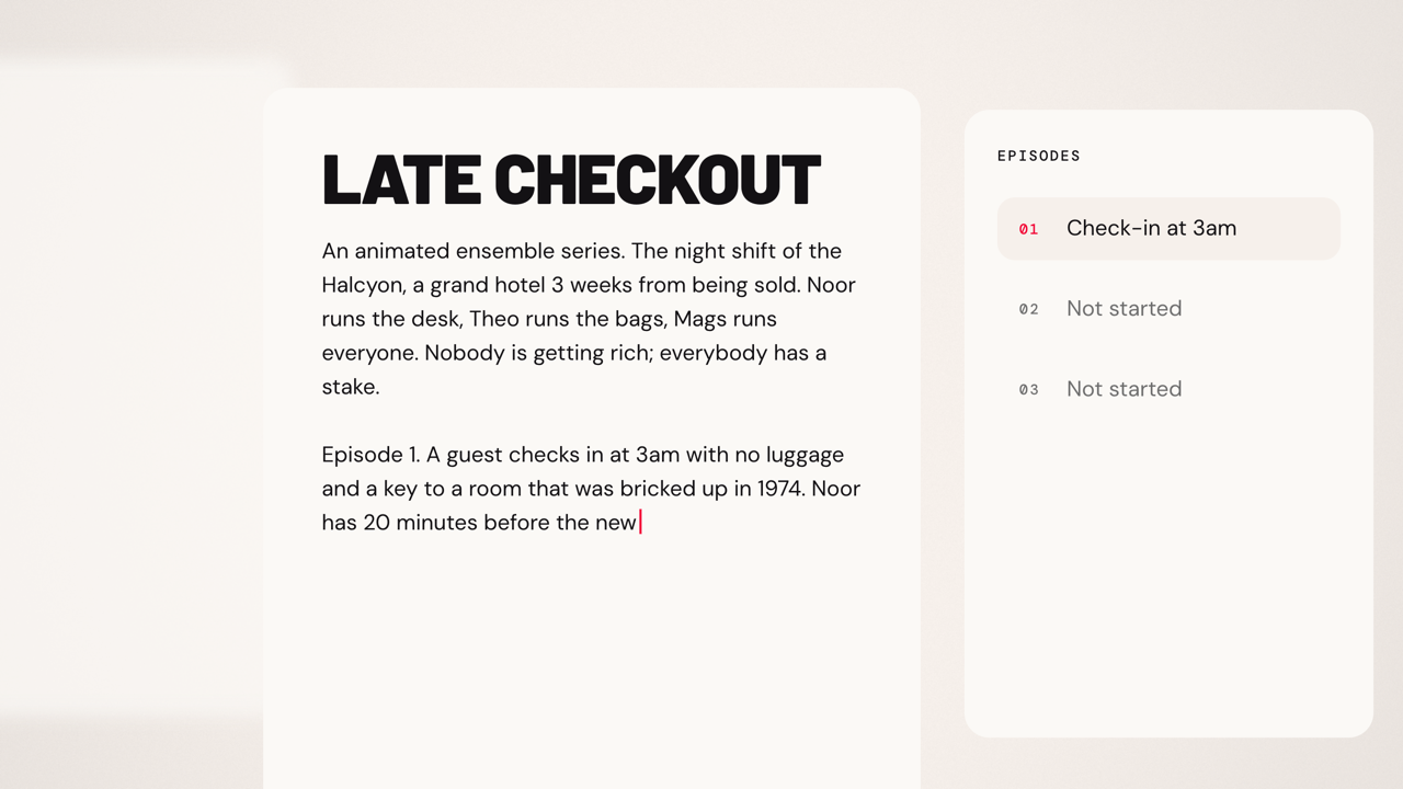 Illustration: Episodes & Scripts in Kizen